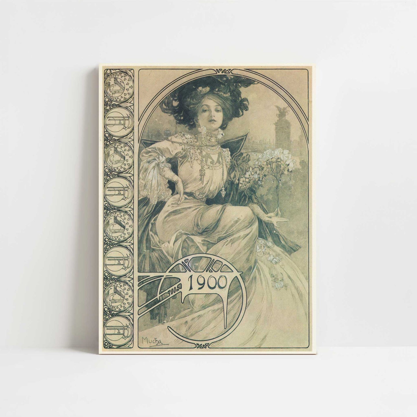 Invitation to a Banquet (1900) by Alphonse Mucha – Art Print - Unframed art print