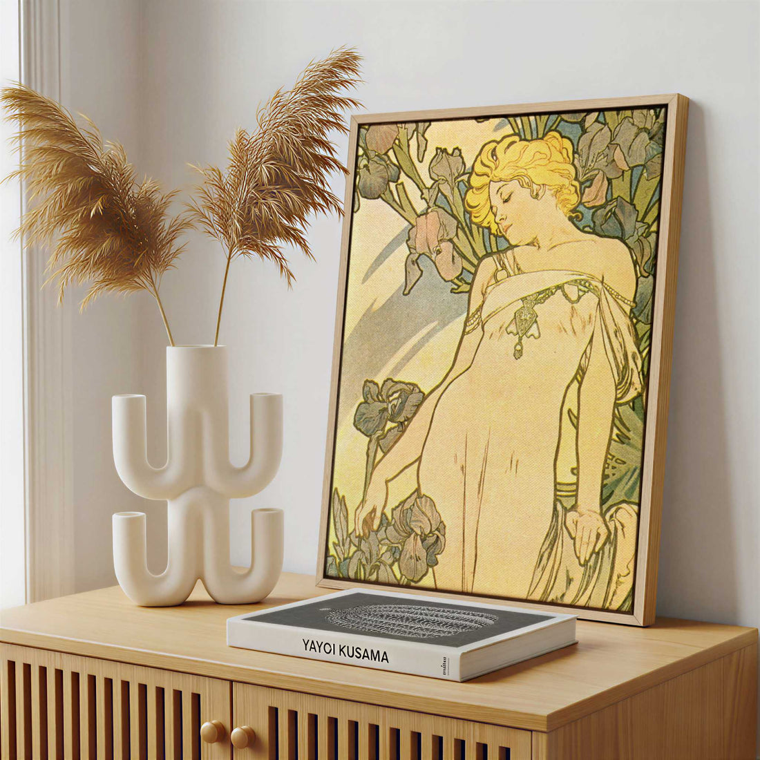 Framed Canvas - Framed canvas in a stylish interior setting