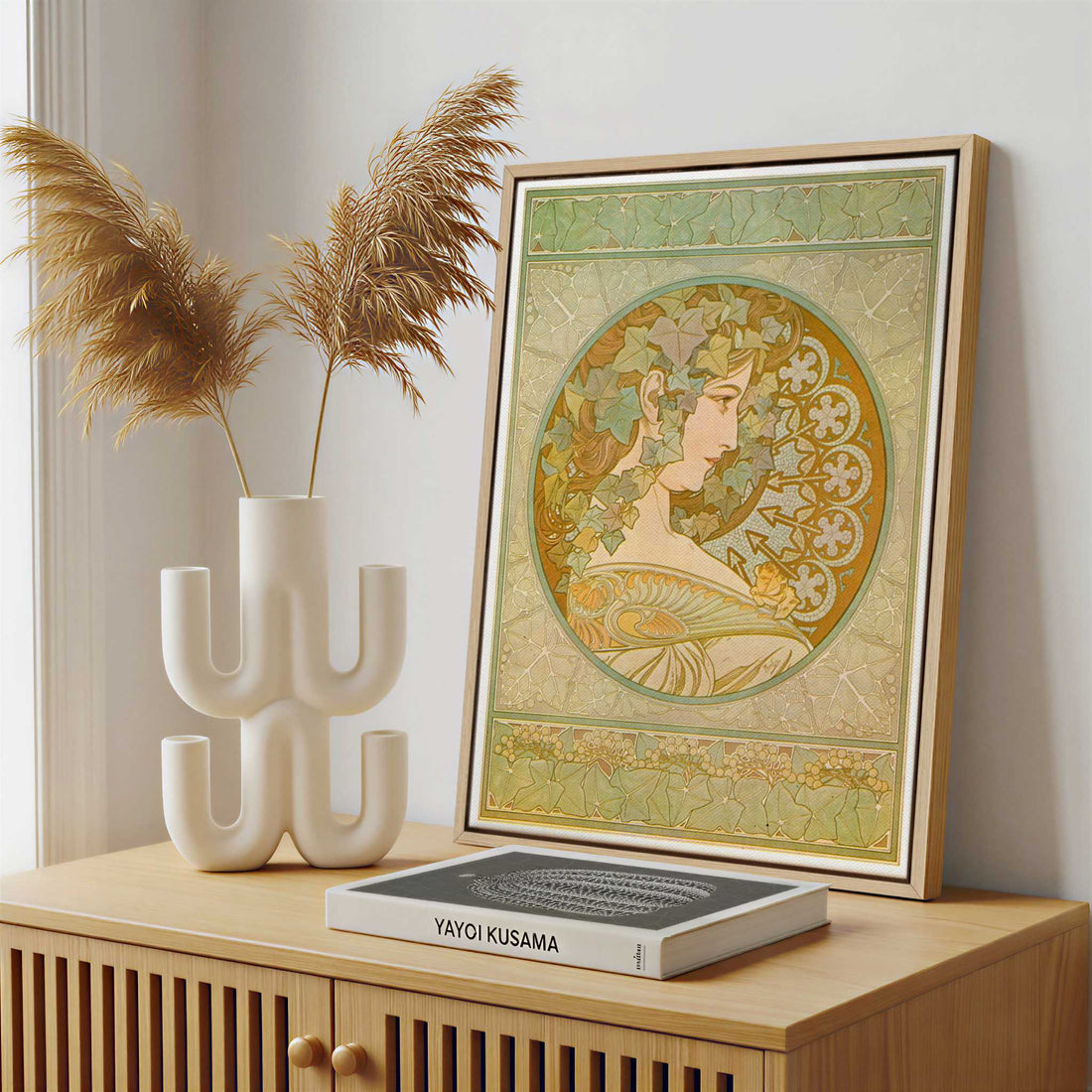 Framed Canvas - Framed canvas in a stylish interior setting
