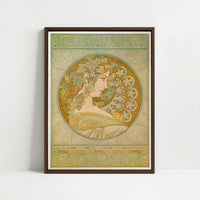 Framed Canvas - Framed canvas in dark wood color frame
