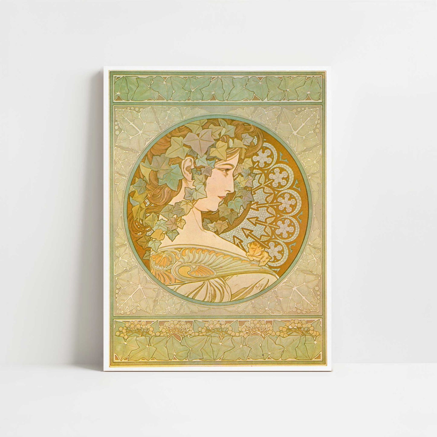 Ivy (1901) by Alphonse Mucha – Art Print - Unframed art print
