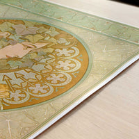 Ivy (1901) by Alphonse Mucha – Art Print - Close-up detail of the art print