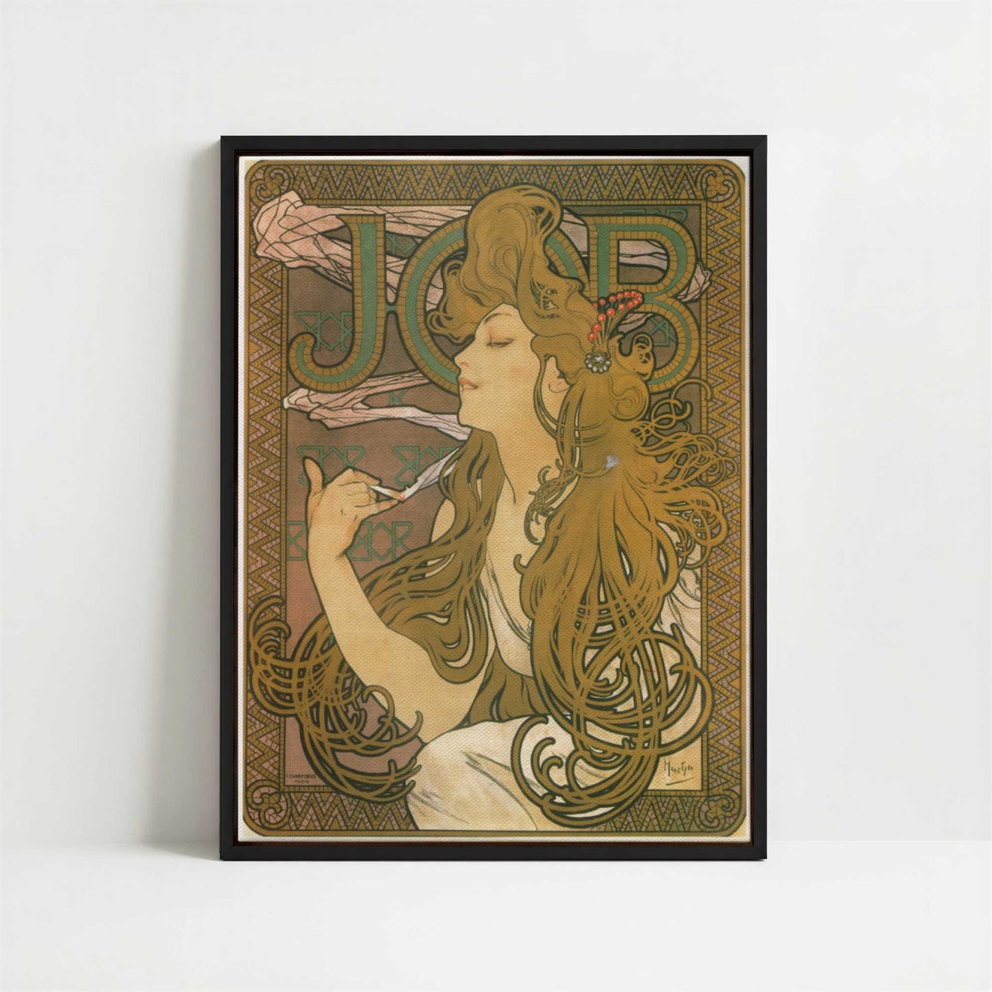 Framed Canvas - Framed canvas in black frame