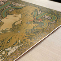Job (1896) by Alphonse Mucha – Art Print - Close-up detail of the art print