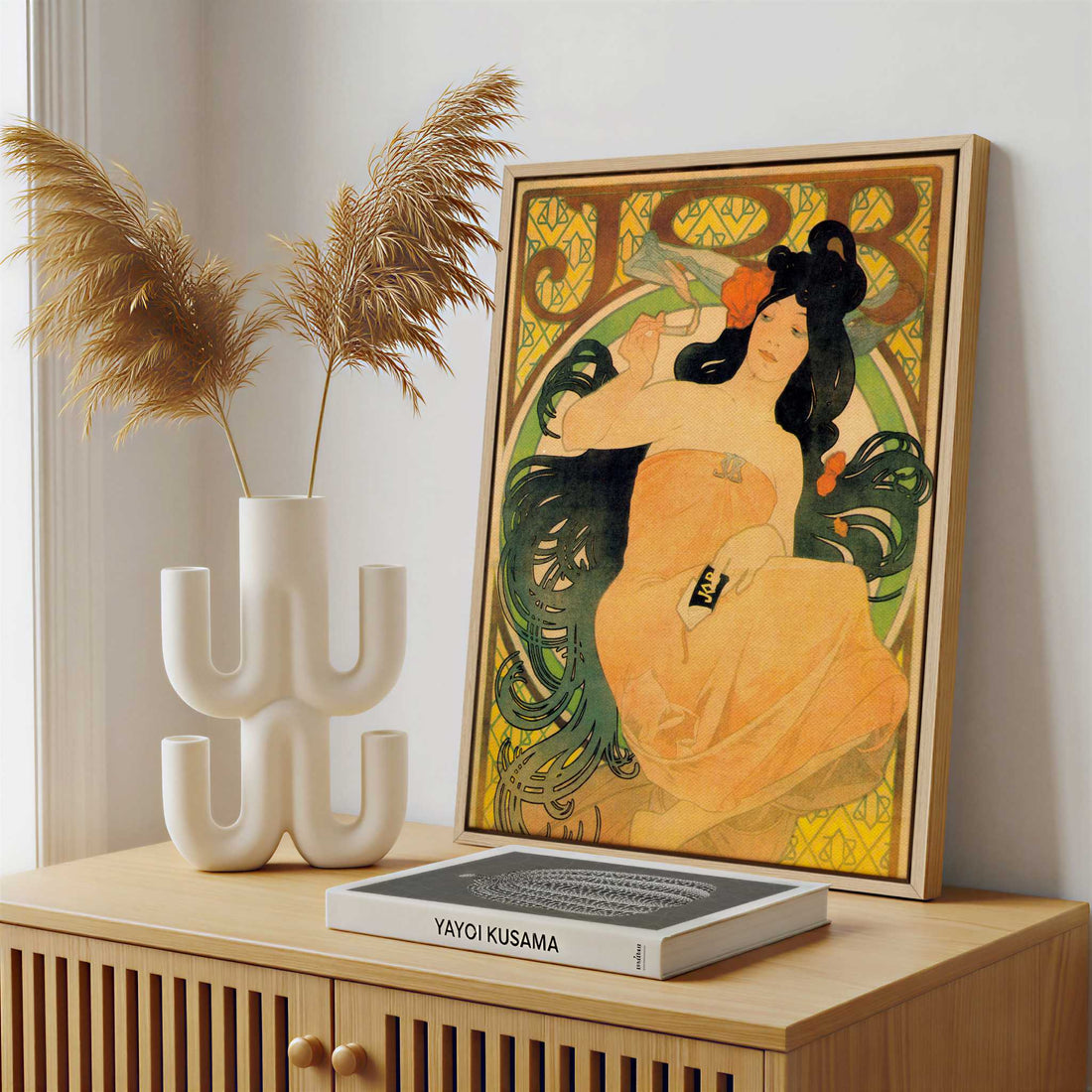 Framed Canvas - Framed canvas in a stylish interior setting