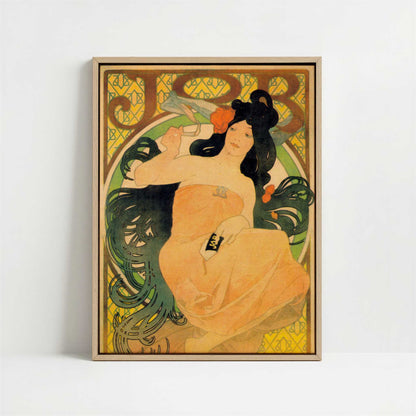 Framed Canvas - Framed canvas in oak color frame