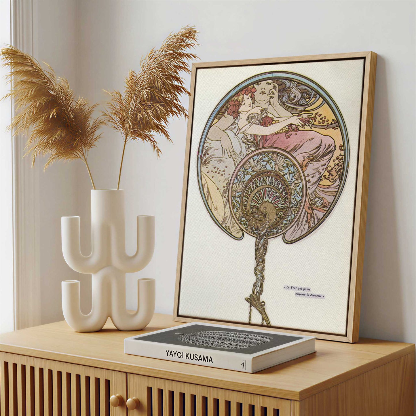 Framed Canvas - Framed canvas in a stylish interior setting