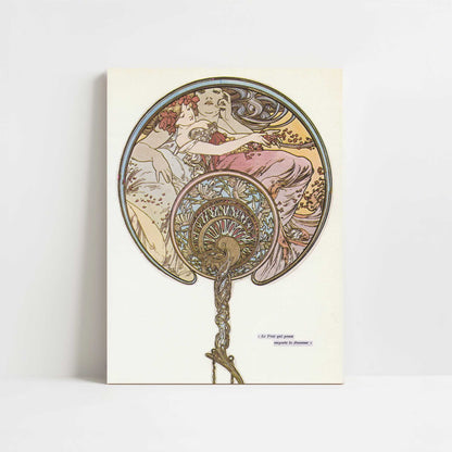 L'Eventail (1899) by Alphonse Mucha – Art Print - Unframed art print