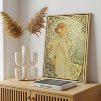 Framed Canvas - Framed canvas in a stylish interior setting