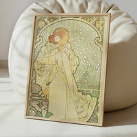 La Dame aux Camelias (1896) by Alphonse Mucha – Art Print - Interior inspiration