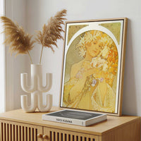 Framed Canvas - Framed canvas in a stylish interior setting