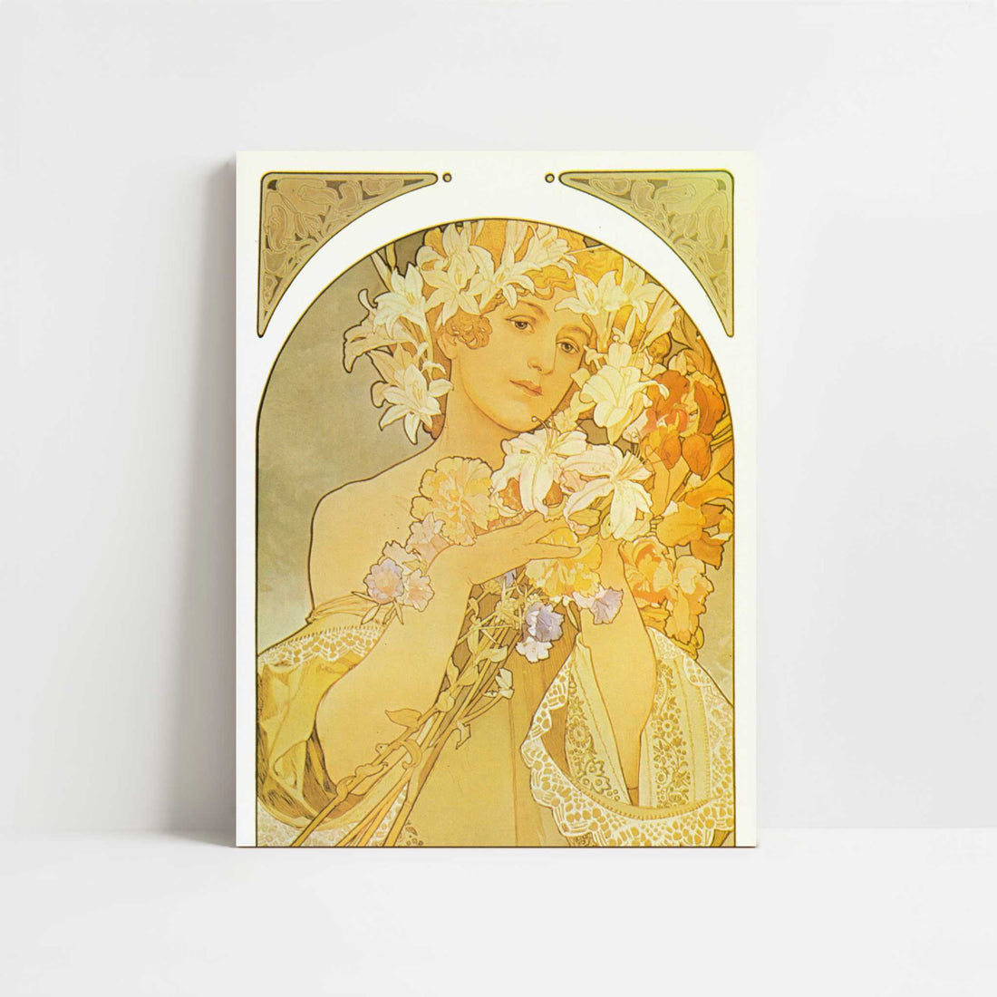 La Fleur (1897) by Alphonse Mucha – Art Print - Unframed art print