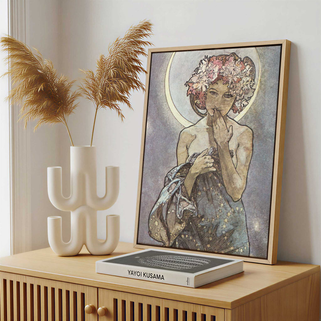 Framed Canvas - Framed canvas in a stylish interior setting