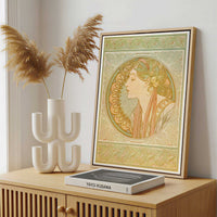 Framed Canvas - Framed canvas in a stylish interior setting