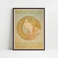 Framed Canvas - Framed canvas in dark wood color frame