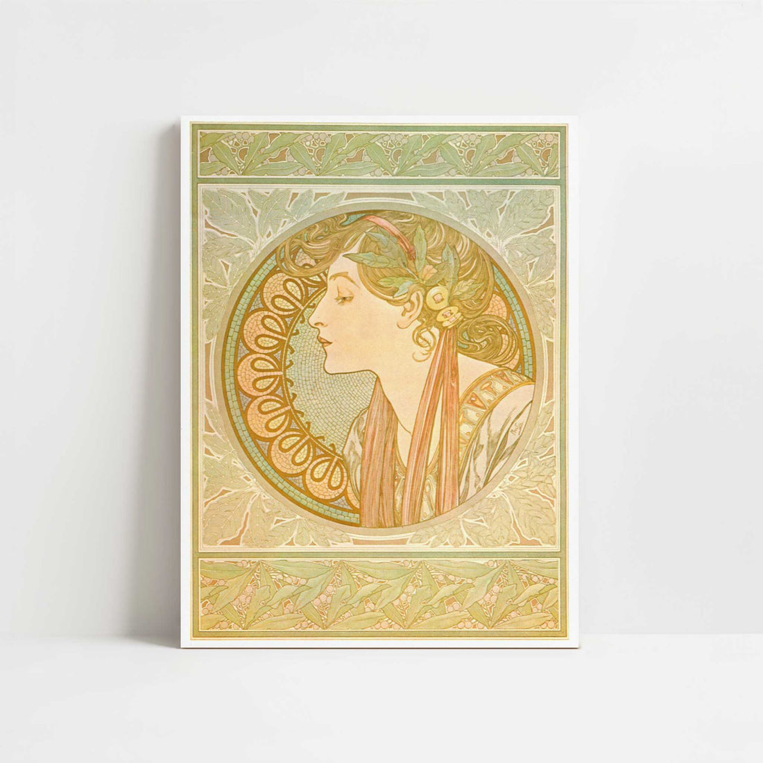 Laurel (1901) by Alphonse Mucha – Art Print - Unframed art print