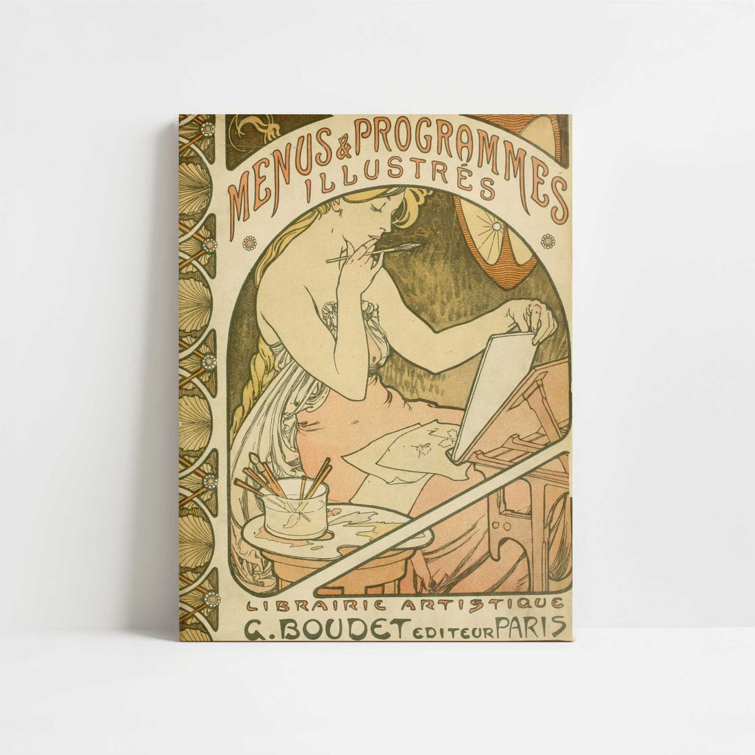 Les Menus & Programmes Illustrés (1898) by Alphonse Mucha – Art Print - Unframed art print