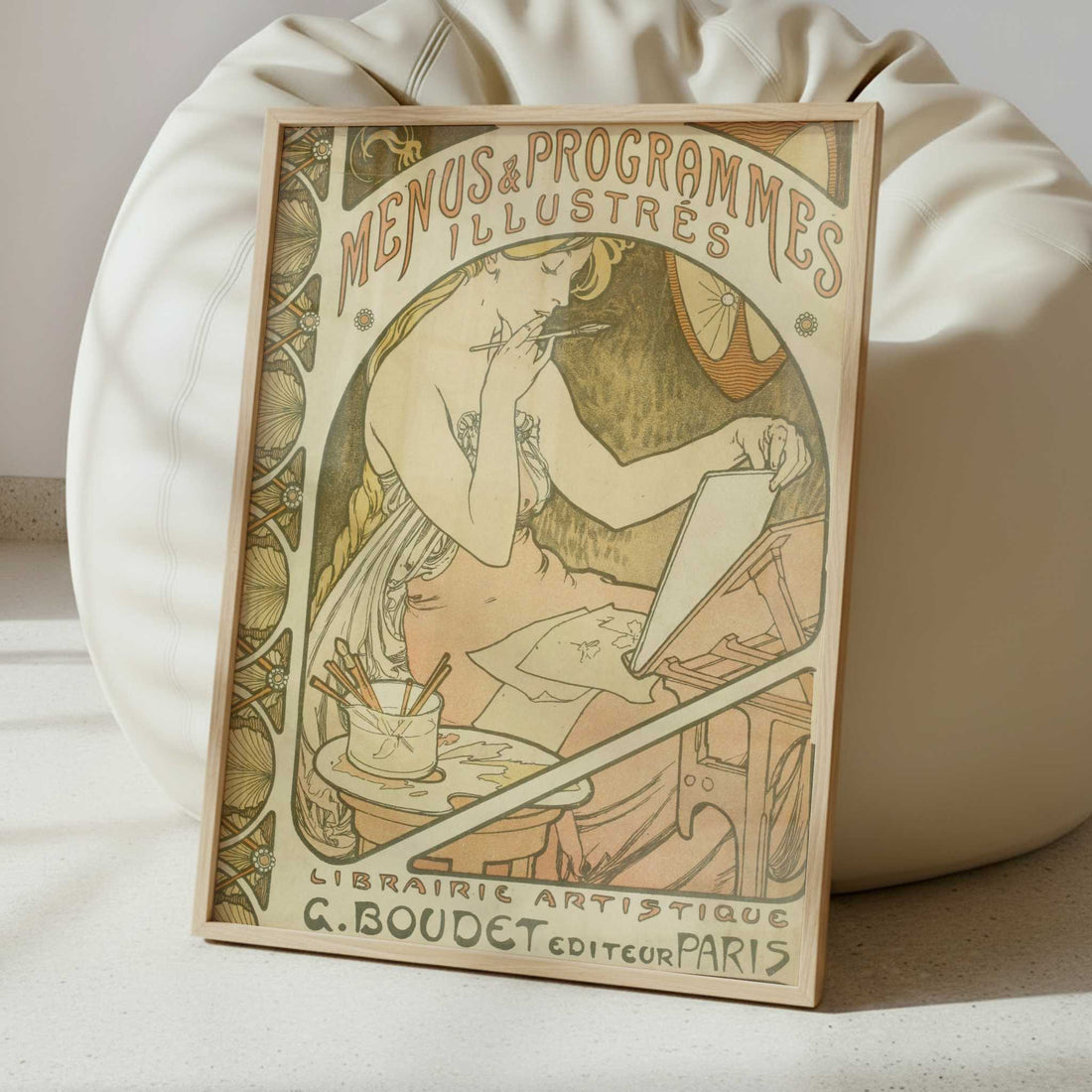 Les Menus & Programmes Illustrés (1898) by Alphonse Mucha – Art Print - Interior inspiration