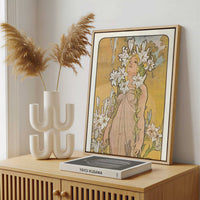 Framed Canvas - Framed canvas in a stylish interior setting