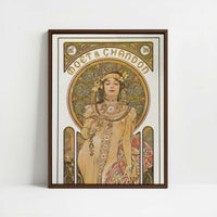 Framed Canvas - Framed canvas in dark wood color frame
