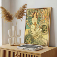 Framed Canvas - Framed canvas in a stylish interior setting