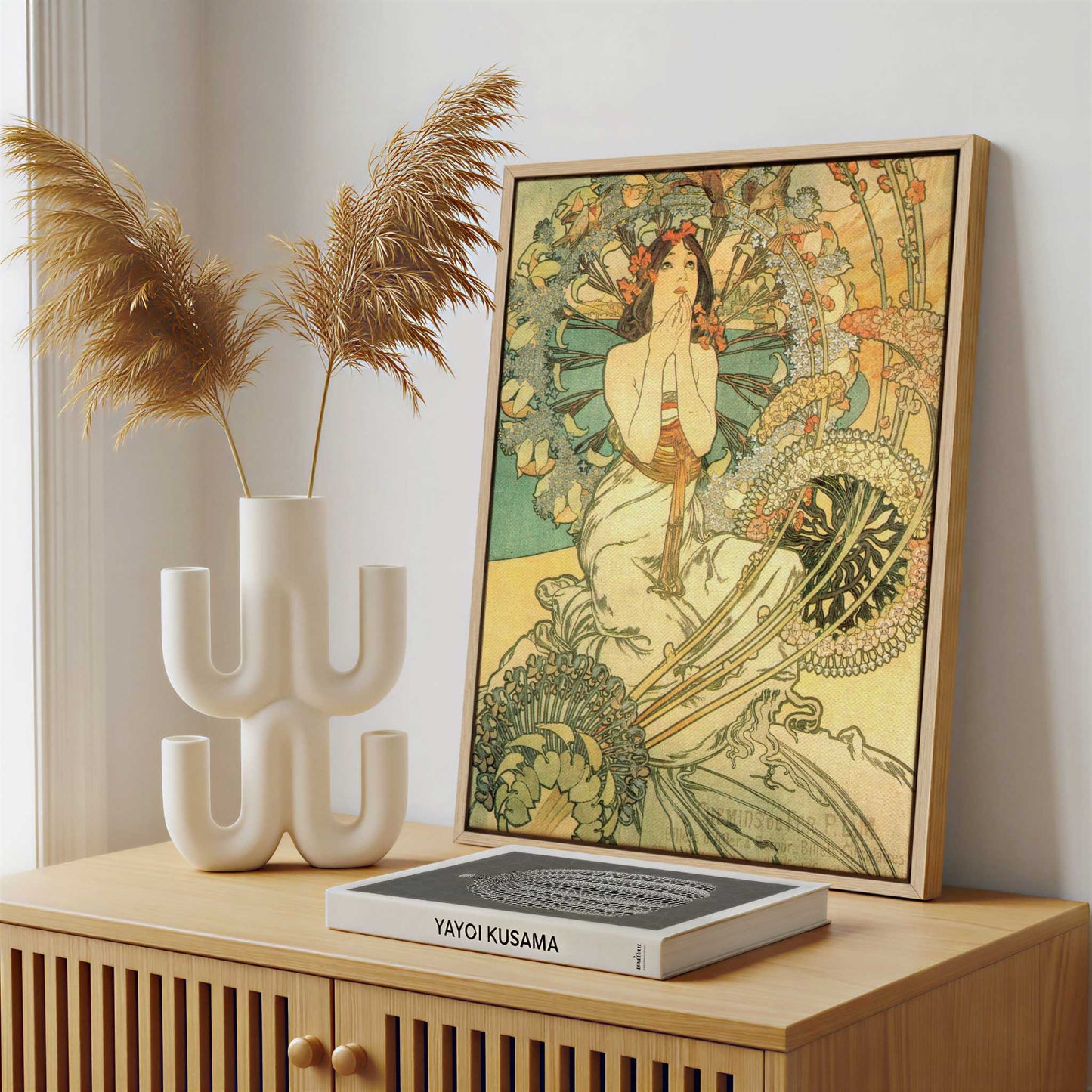 Framed Canvas - Framed canvas in a stylish interior setting