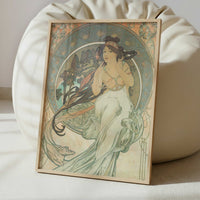Music (1898) by Alphonse Mucha – Art Print - Interior inspiration