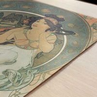 Music (1898) by Alphonse Mucha – Art Print - Close-up detail of the art print