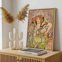 Framed Canvas - Framed canvas in a stylish interior setting
