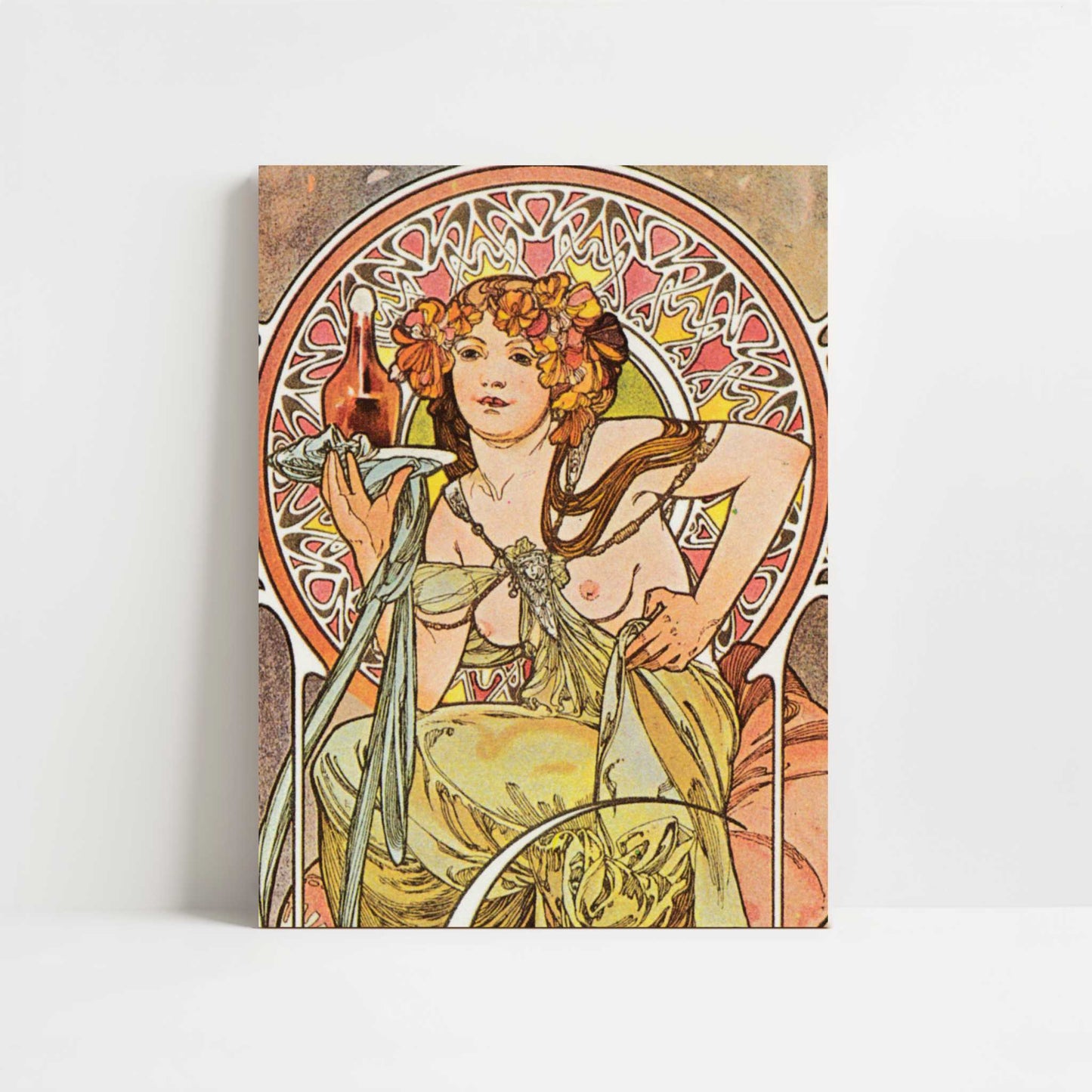 Nectar (1899) by Alphonse Mucha – Art Print - Unframed art print