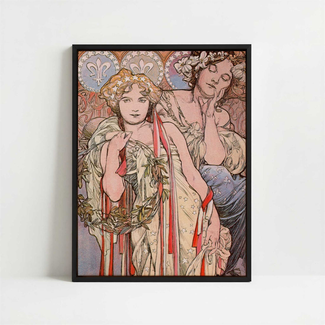Framed Canvas - Framed canvas in black frame