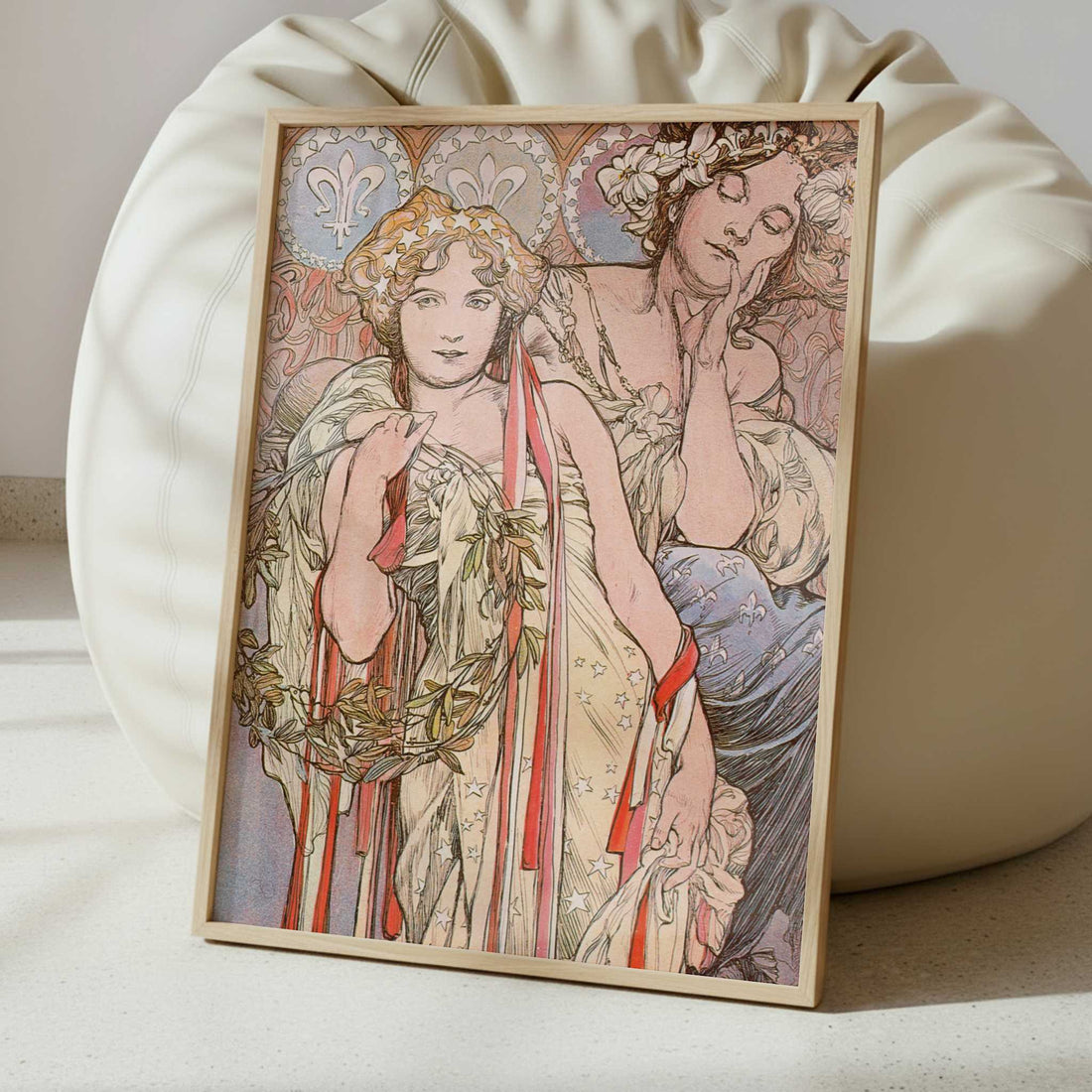 New York Daily News (1904) by Alphonse Mucha – Art Print - Interior inspiration