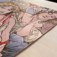 New York Daily News (1904) by Alphonse Mucha – Art Print - Close-up detail of the art print