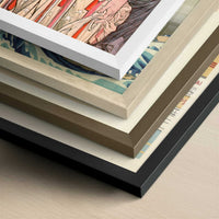 New York Daily News (1904) by Alphonse Mucha – Art Print - Close-up detail of the different frames