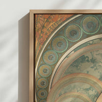 Framed Canvas - Close-up detail and texture of the framed canvas