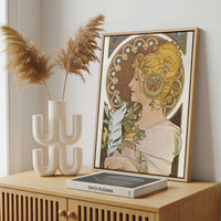 Framed Canvas - Framed canvas in a stylish interior setting