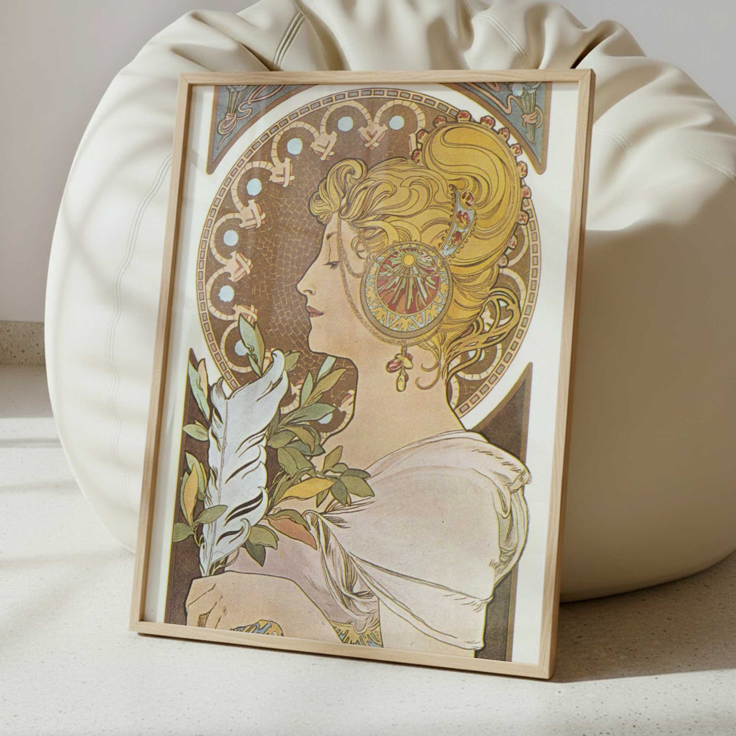 Pen (1897) by Alphonse Mucha – Art Print - Interior inspiration