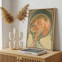 Framed Canvas - Framed canvas in a stylish interior setting