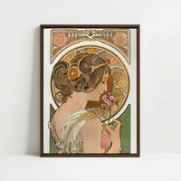 Framed Canvas - Framed canvas in dark wood color frame