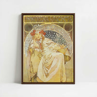 Framed Canvas - Framed canvas in dark wood color frame