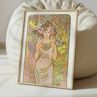 Rose (1897) by Alphonse Mucha – Art Print - Interior inspiration