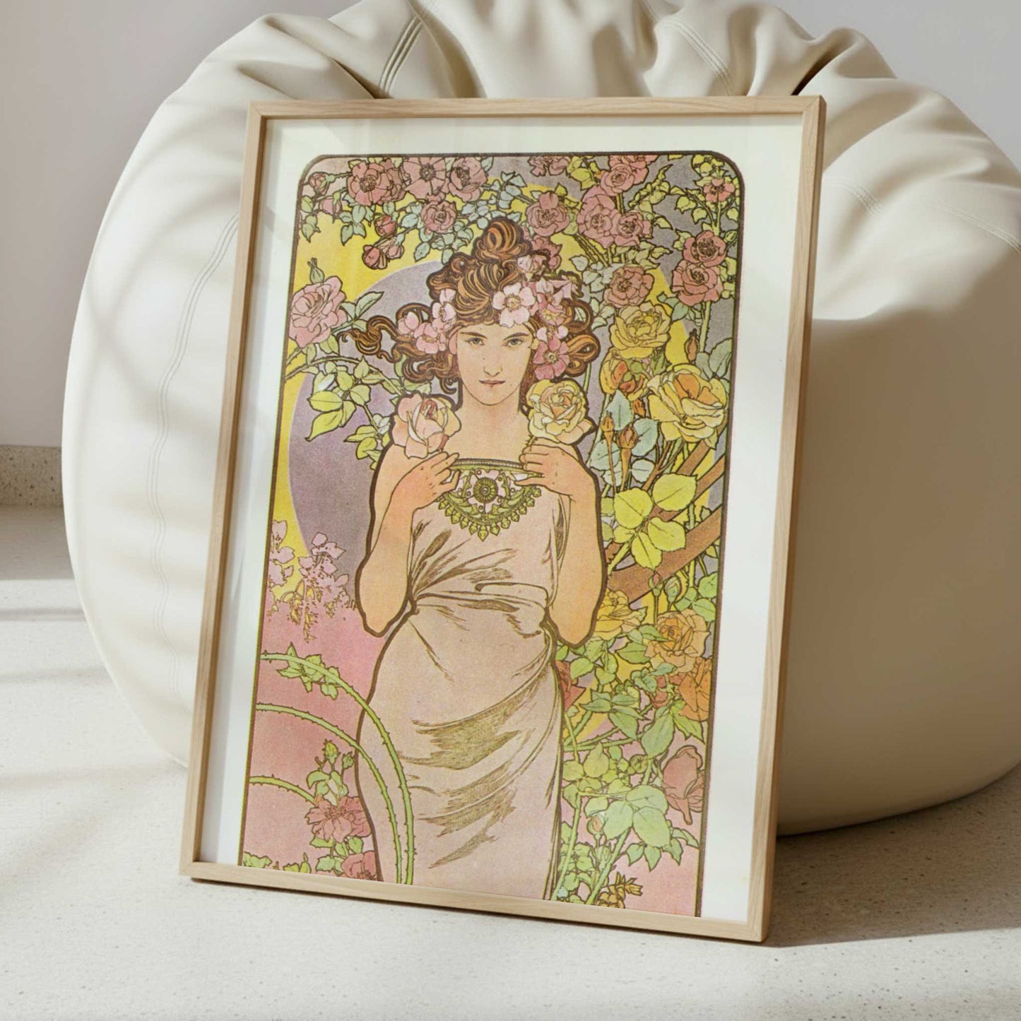 Rose (1897) by Alphonse Mucha – Art Print - Interior inspiration