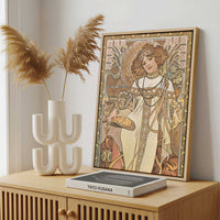 Framed Canvas - Framed canvas in a stylish interior setting