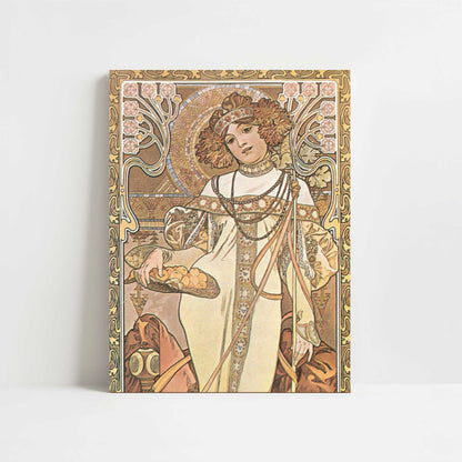 Seasons, Autumn (c.1900) by Alphonse Mucha – Art Print - Unframed art print