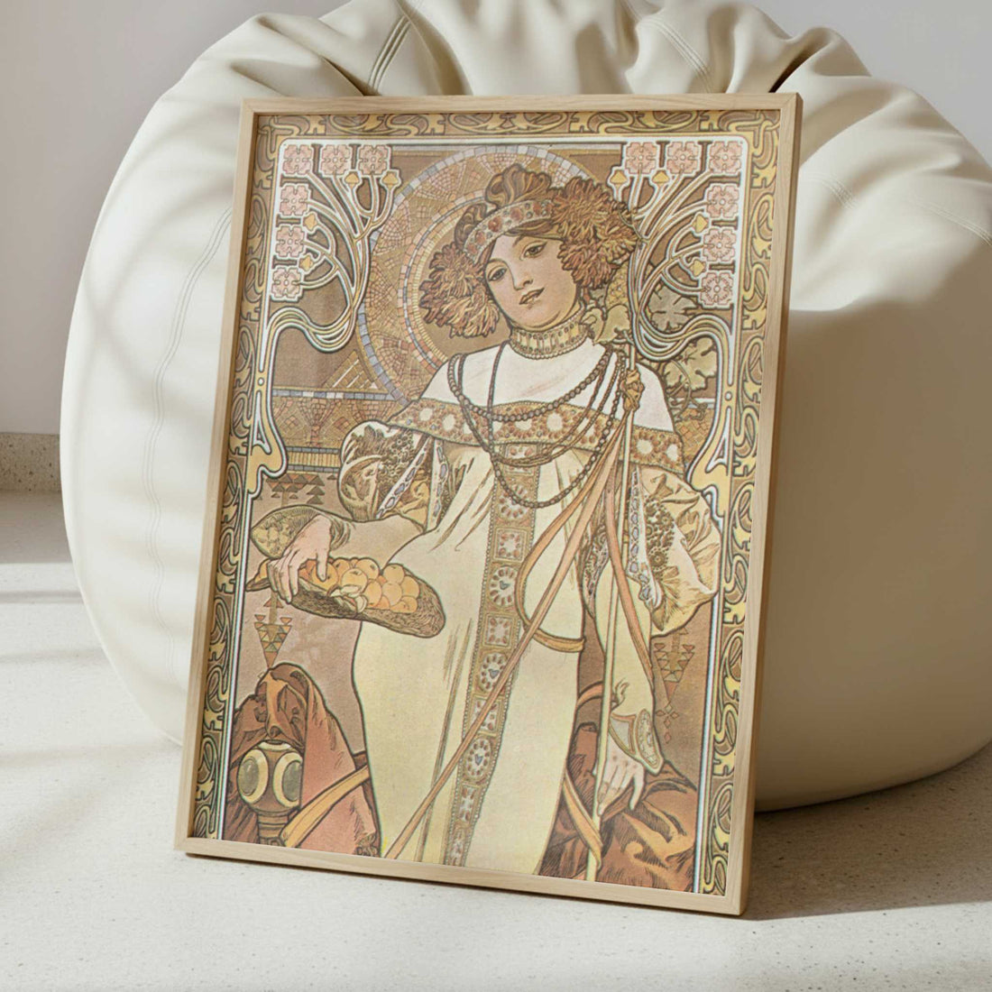 Seasons, Autumn (c.1900) by Alphonse Mucha – Art Print - Interior inspiration