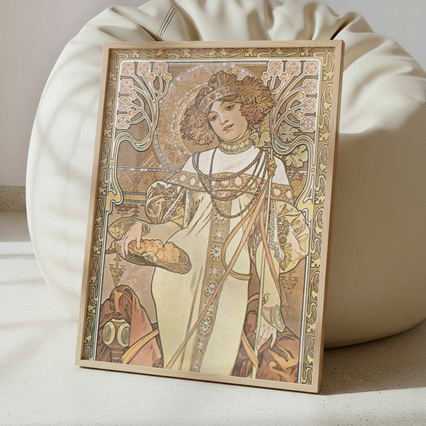 Seasons, Autumn (c.1900) by Alphonse Mucha – Art Print - Interior inspiration