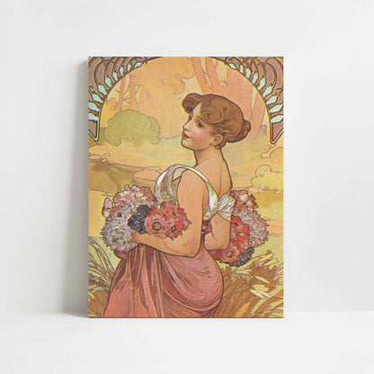 Seasons, Summer (c.1900) by Alphonse Mucha – Art Print - Unframed art print