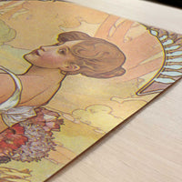 Seasons, Summer (c.1900) by Alphonse Mucha – Art Print - Close-up detail of the art print