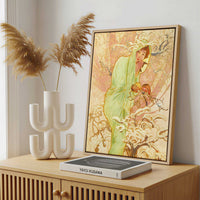 Framed Canvas - Framed canvas in a stylish interior setting