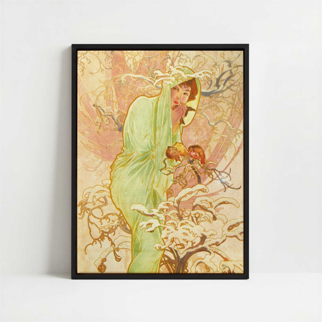 Framed Canvas - Framed canvas in black frame